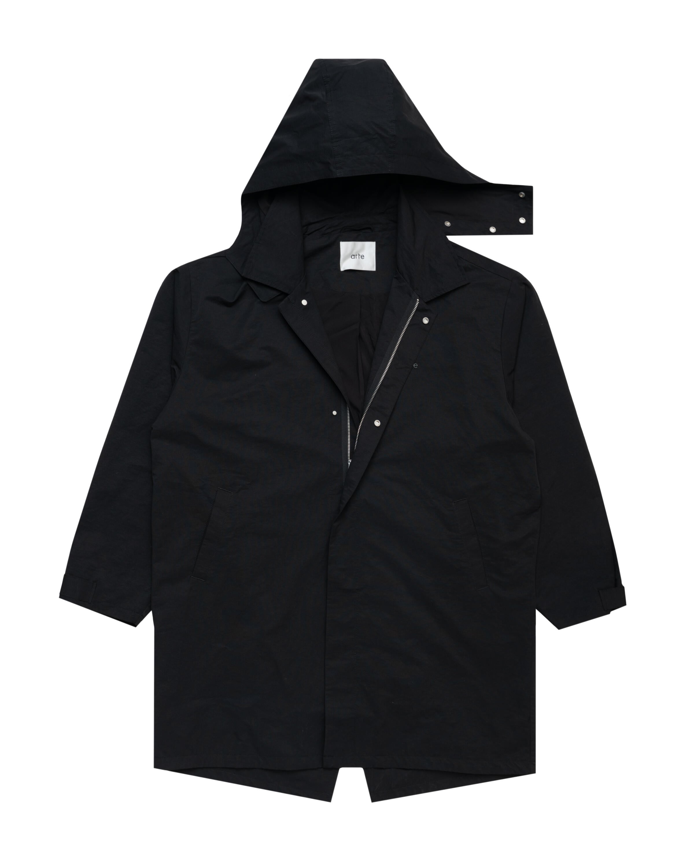 Arte Antwerp Black Coat | AW25-144C.1-BLK | AFEW STORE
